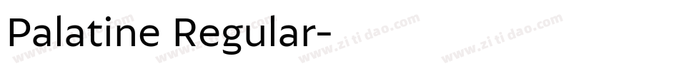 Palatine Regular字体转换